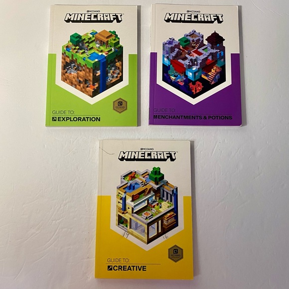 Mojang Minecraft Book Lot - Guide To: Enchantments & Potions, Exploration, & Cre - Picture 2 of 11